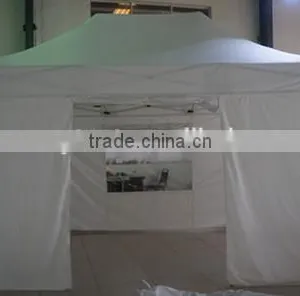 3m * 4.5m Small Hexagon Folding Gazebo With Door and Window for Sales thumbnail-2
