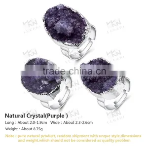 Direct Sale Luxury Purple Mood Ring, Nice Gift Natural Stone Jewelry thumbnail-6