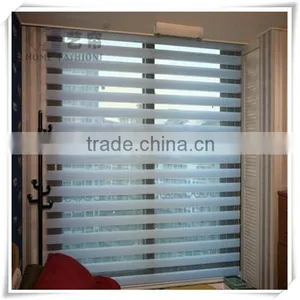 Motorized/Electric/Auto/Chain Day And Night Double Layer Zebra Blinds thumbnail-6