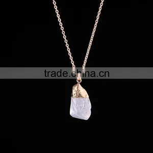 Latest Design Druzy Necklace Drusy Pendant Charm Necklace Agate Connector Pendant Necklace Gold Jewelry SMJ0123 thumbnail-6