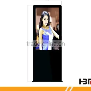 HD Advertising Player Floor Standing LCD Touch Screen thumbnail-1