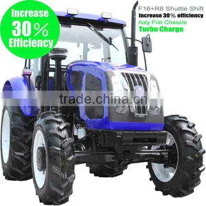 Henan QLN 100hp 4*4 Wheeled Agricole Traktor(cabin and Implements Are Available) thumbnail-1