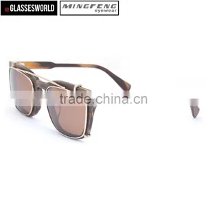 OEM Wood Sunglasses Acetate Frame Clip on Sunglasses Quality Choice thumbnail-1