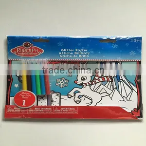 RUDOLPH & THE RED-NOSED REINDEER Glitter Poster With Water Markers thumbnail-1