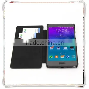 For Samsung Galaxy Note 4 Leather Case With Card Slots thumbnail-2