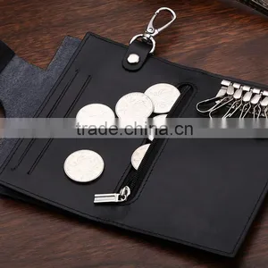 Soft Leather Bifold Card Coin Key Holder Case Wallet thumbnail-2