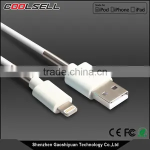 2017 New Design Fashion Injection Molding Usb Charging and Data Sync Flectional Cable With Spring Mfi Usb Cable thumbnail-2