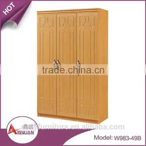 China Modern Cheap 2 3 4 Door Mdf Wardrobe Almirah Cabinet Wood Clothes Closet in Bedroom thumbnail-1