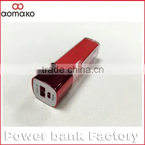 AK-011 High Capacity Manaul for Power Bank Promotion Gift Lipstick ROHS Power Bank for Smartphones thumbnail-3