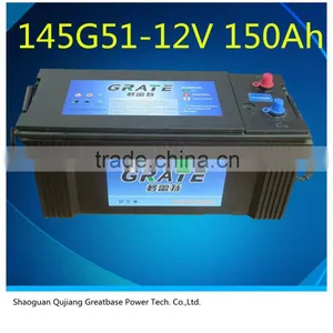 12V150Ah Truck Battery Dubai 145G51MF-N150 thumbnail-1