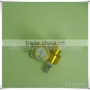 E12 4W Aluminum Alloy LED Candles Light Bulb With CE ROHS GS SAA thumbnail-1