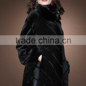 Mk14211 Hot Selling Real Rex Rabbit Fur Coat thumbnail-1