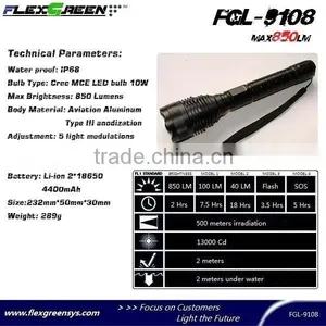Cree MCE Super High Brightness LED Light Torch thumbnail-2