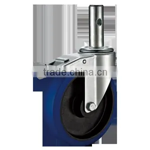 European Industrial Casters With Soft Rubber Wheel thumbnail-1
