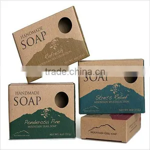 Custom Printed Retail Brown Craft Paper Soap Packaging Box thumbnail-3