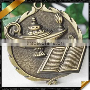 Antique Brass Metal Gold Medal With Drap thumbnail-1