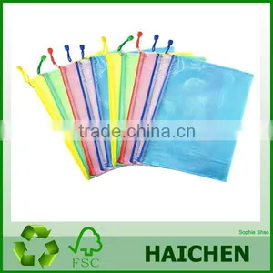 Cheap Colourful Vinyl Zipper File Bags thumbnail-3