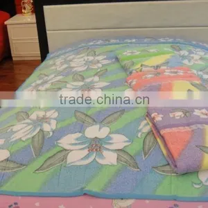 Latest Cotton Polyester Two Sided Reversible Towel Blanket thumbnail-1