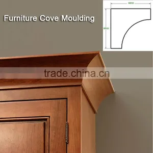 Solid Wood Cabinet Furniture Cove Crown Mouldings thumbnail-1