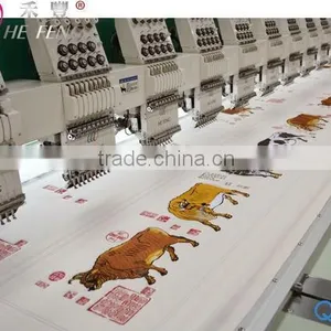 1200 Rpm 20 Heads 9 Needles Computerized Flat Embroidery Machine thumbnail-2
