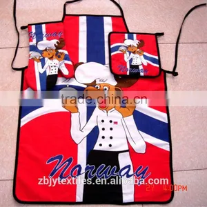 Cotton Kitchen Oven Glove Set, Apron ,pot Holder and Gloves-29 thumbnail-1