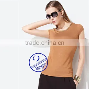 Custom 100 Rayon Blank t Shirt Women Wholesale thumbnail-2