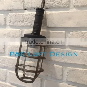 <HOT>Taiwna Made 12V/24V/110V IP56 Watertight Steel LOFT STYLE Vintage Hanging Light thumbnail-4