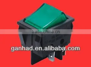 Lighted Green on off Rocker Switch thumbnail-1