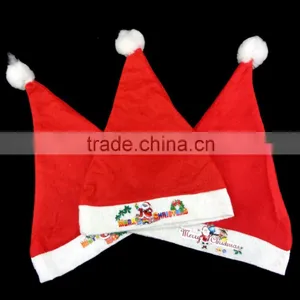 100% Polyester Felt Christmas Hat Santa Caps/Santa Ball Cap thumbnail-1
