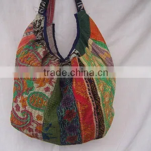 We at Chirag Enterprises Presents Bakra Bag Shoulder Bag Made From Vintage Kantha Quilt thumbnail-1