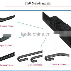 5 in One Adaptor Germany Patent Car Accessories Wiper Blade Windshield Wiper T190 thumbnail-2