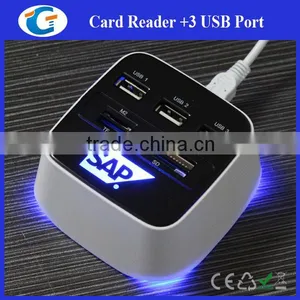 4 Ports Usb 2.0 Hub Driver hi Speed With Card Reader thumbnail-1