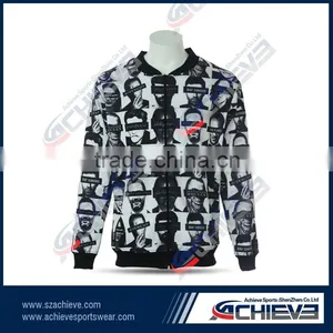 2015 All Over Printed Sweatshirt Custom Sublimation All Over Print Crewneck Sweathirts thumbnail-1
