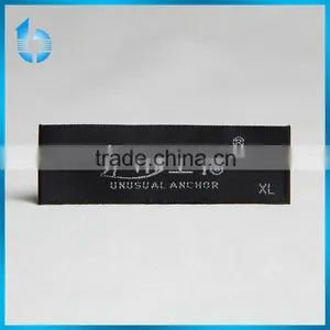 Customized Black Border Weaving Label for Bamboo Fiber Clothing thumbnail-1