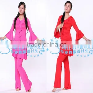 SWEGAL Belly Dance Costume,Latin Dance Clothes for Pratice SGBDT13052 thumbnail-1