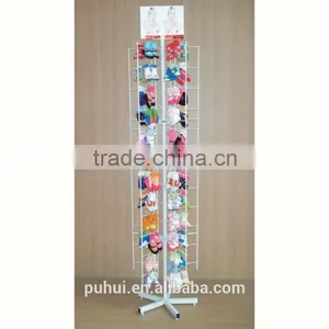 Compact Metal Rotating Floor Display With Small Space Occupying thumbnail-1