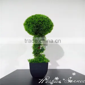 Artificial Topiary Tree Boxwood Bonsai for Garden Decor thumbnail-1