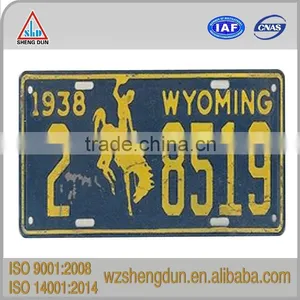 Customizable Embossed Illuminated License Plate for Decoration thumbnail-1