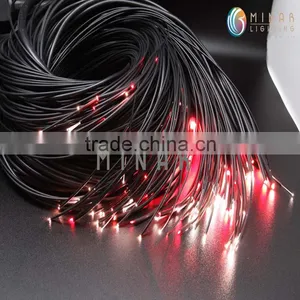High Quality 14cores 0.75mm Multi Strands End Glow Fiber Optic Cable for Decorate Lighting thumbnail-1
