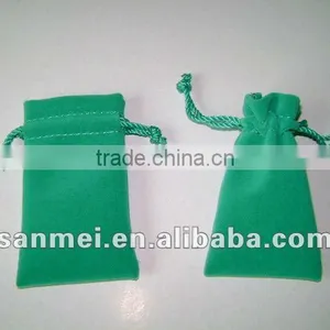 Sales Hot Green Velvet Jewelry Pouch thumbnail-1