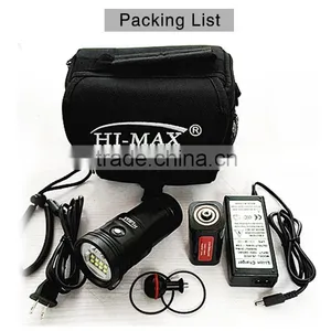 Hi Max UV9 High Brightness 10000 Lumens Rechargeable Dive Flashlight thumbnail-6