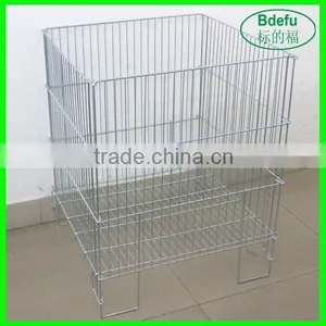 High Quality Folding Wire Dump Basket Bin thumbnail-2