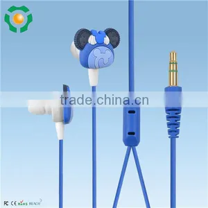Lovely Catoon Custom Rubber Earphone Cute Colorful Silicone Earbuds For Mobile Phone thumbnail-1