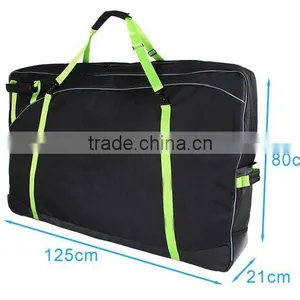 Polyester Bicycle Carry Bag Folding Bike Bag With Wheels With Two Pieces Spare Tire RYB075 thumbnail-2