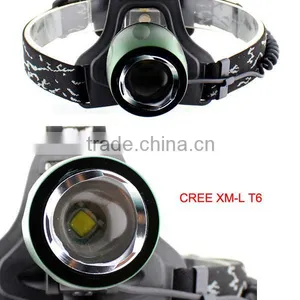 T816 High Power Led Headlamp 10w Xml t6 Led Adjust Focus Led Light Headlamp thumbnail-2