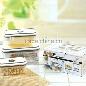 Rectangular Plastic Food Storage Container Set GL9013-B thumbnail-1