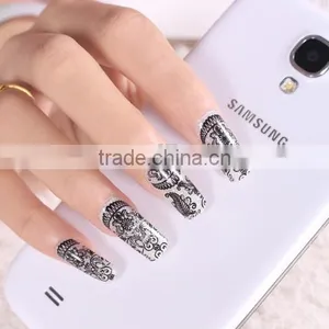 2016 Beauty Sticker Lace Nail Sticker/ Nail Foil Sticker / Decal /12,16 Nail Tips thumbnail-4