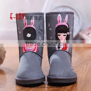 2015 Hot Sales High Quality and Cheap Women Boot With Fur thumbnail-1