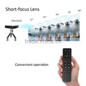 Wireless Smartphone Projector With Build-in Battery 1000:1bluetooth DLP Mini Projector Hdp200 thumbnail-5