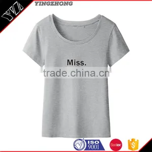 Custom Your Design High Quality Screen Plain t Shirts for Printing T Shirt For Women thumbnail-1